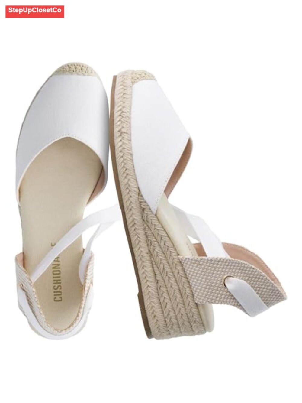 Platform Espadrille Wedge Sandals with Lace Up Ankle Wrap, Closed Toe Dressy